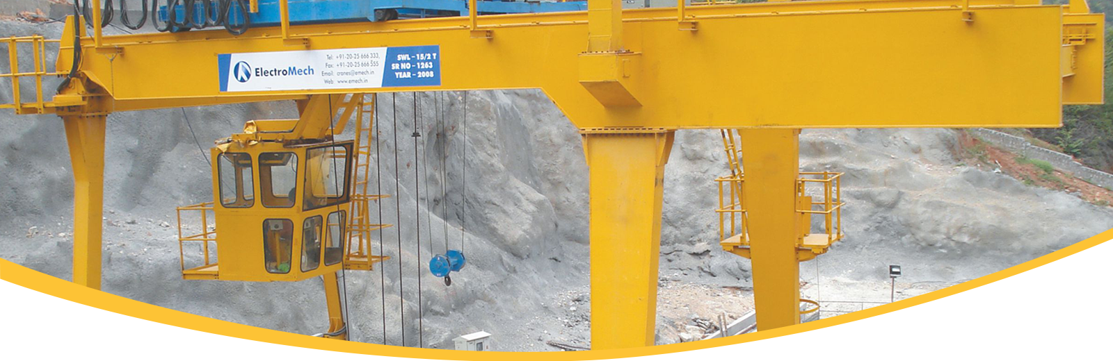 Crane for Tunnel/Shaft Mucking Industry Manufacturer in India